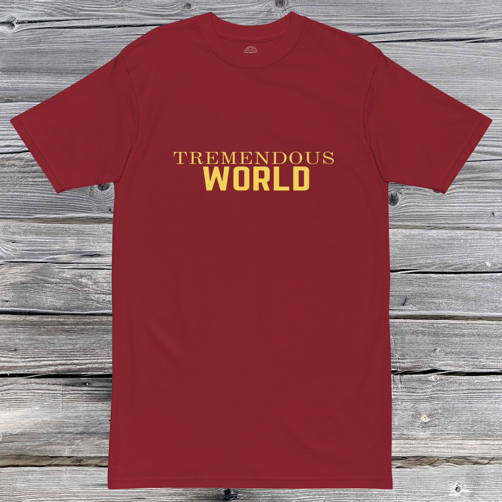 Core Collection Gold Text Premium Heavyweight Tee