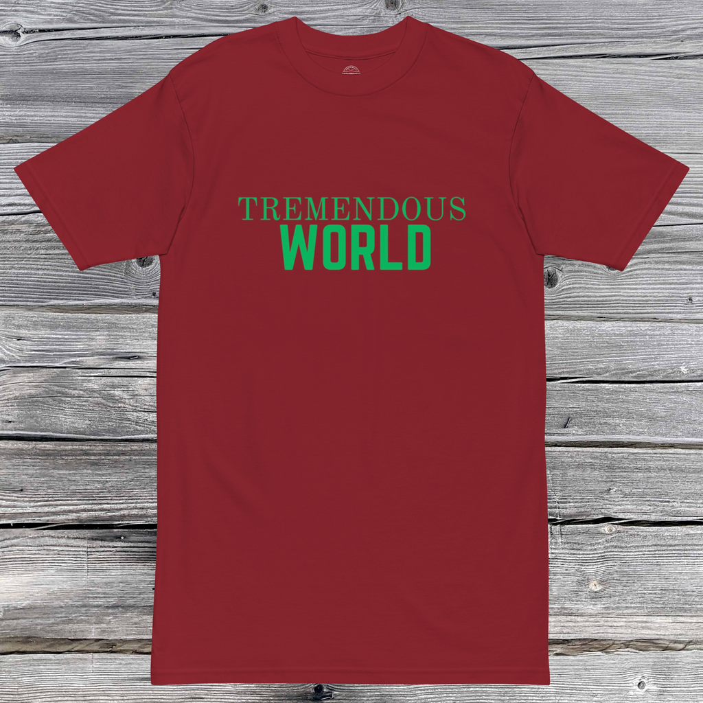 Core Collection Green Text Premium Heavyweight Tee