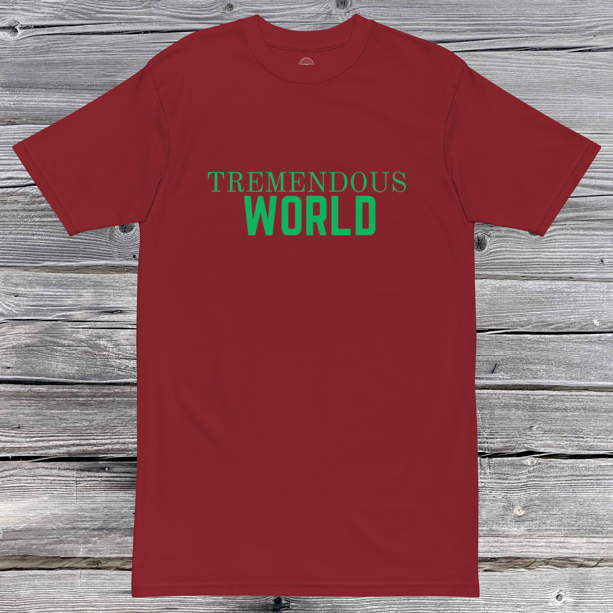 Core Collection Green Text Premium Heavyweight Tee