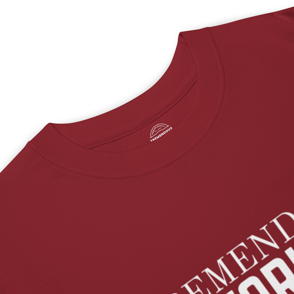 Core Collection White Text Premium Heavyweight Tee