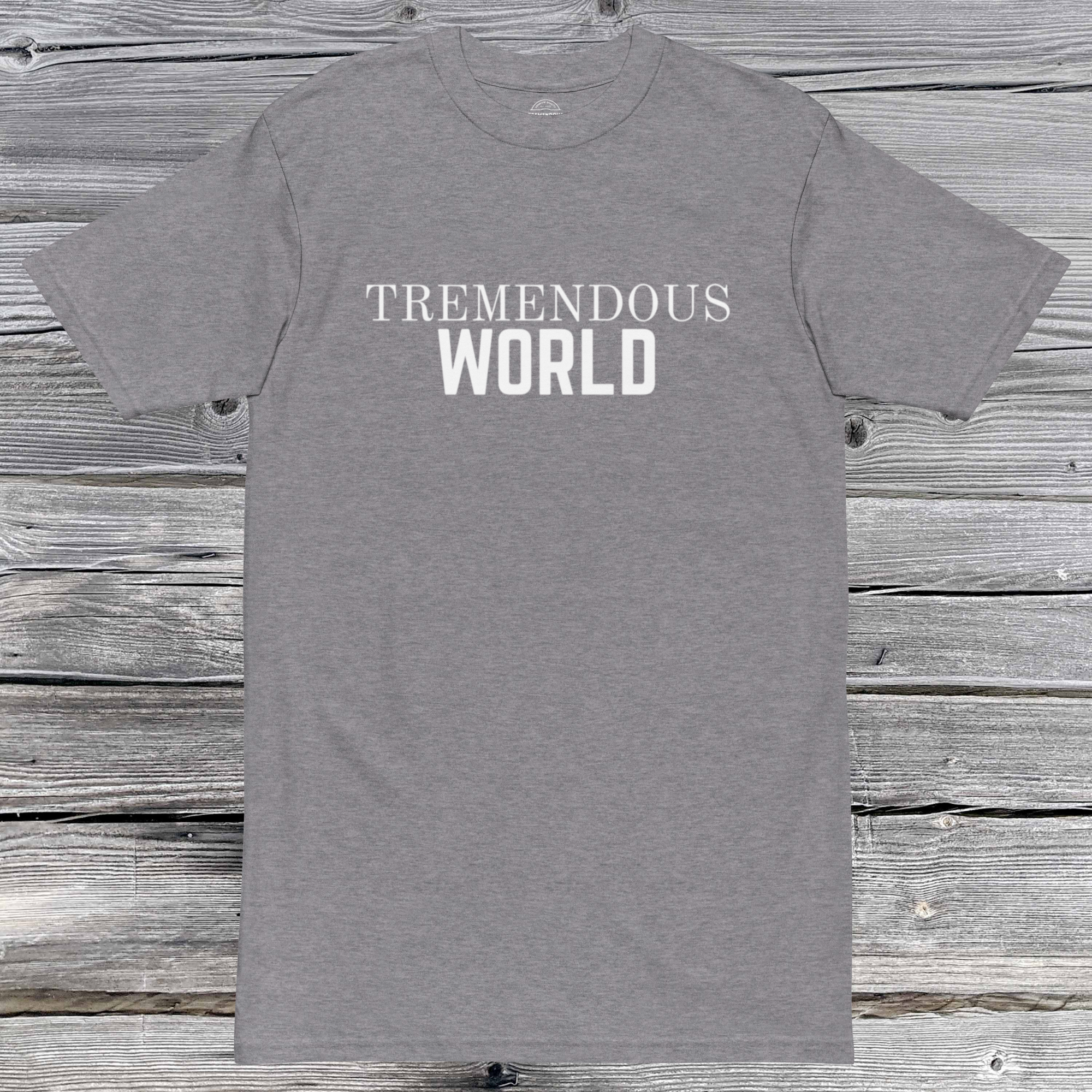 Core Collection White Text Premium Heavyweight Tee