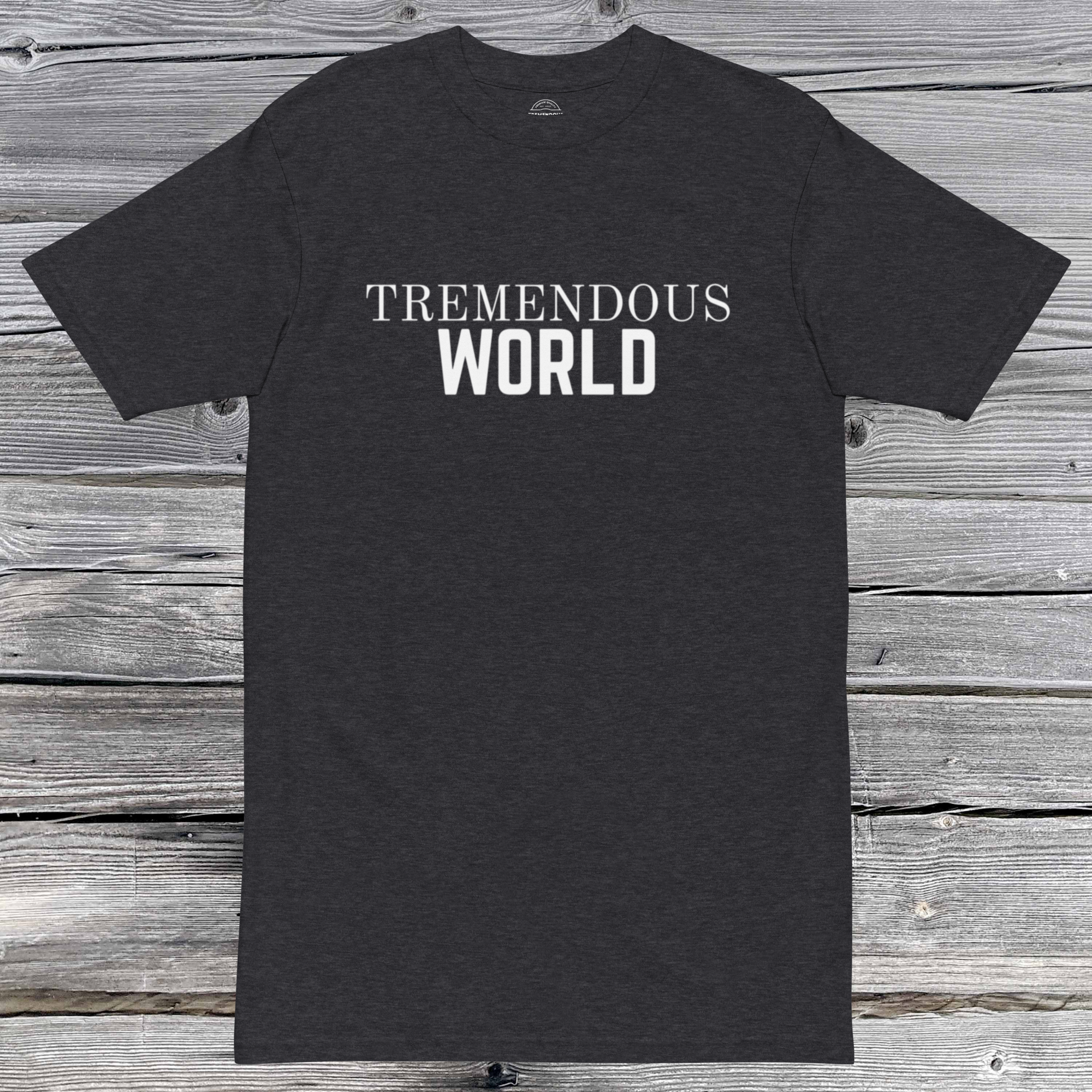 Core Collection White Text Premium Heavyweight Tee