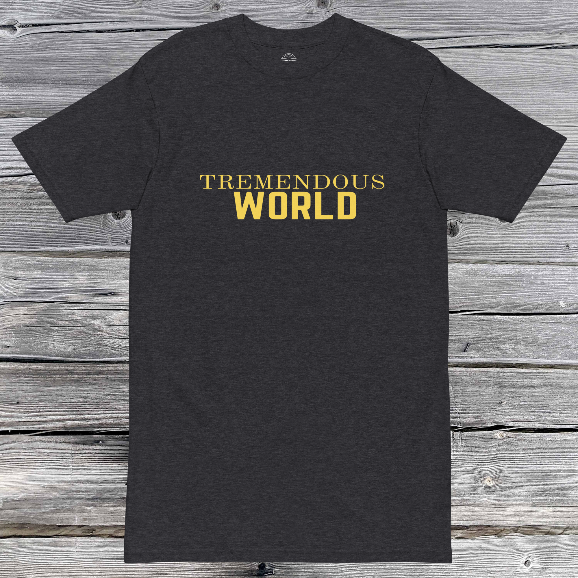 Core Collection Gold Text Premium Heavyweight Tee