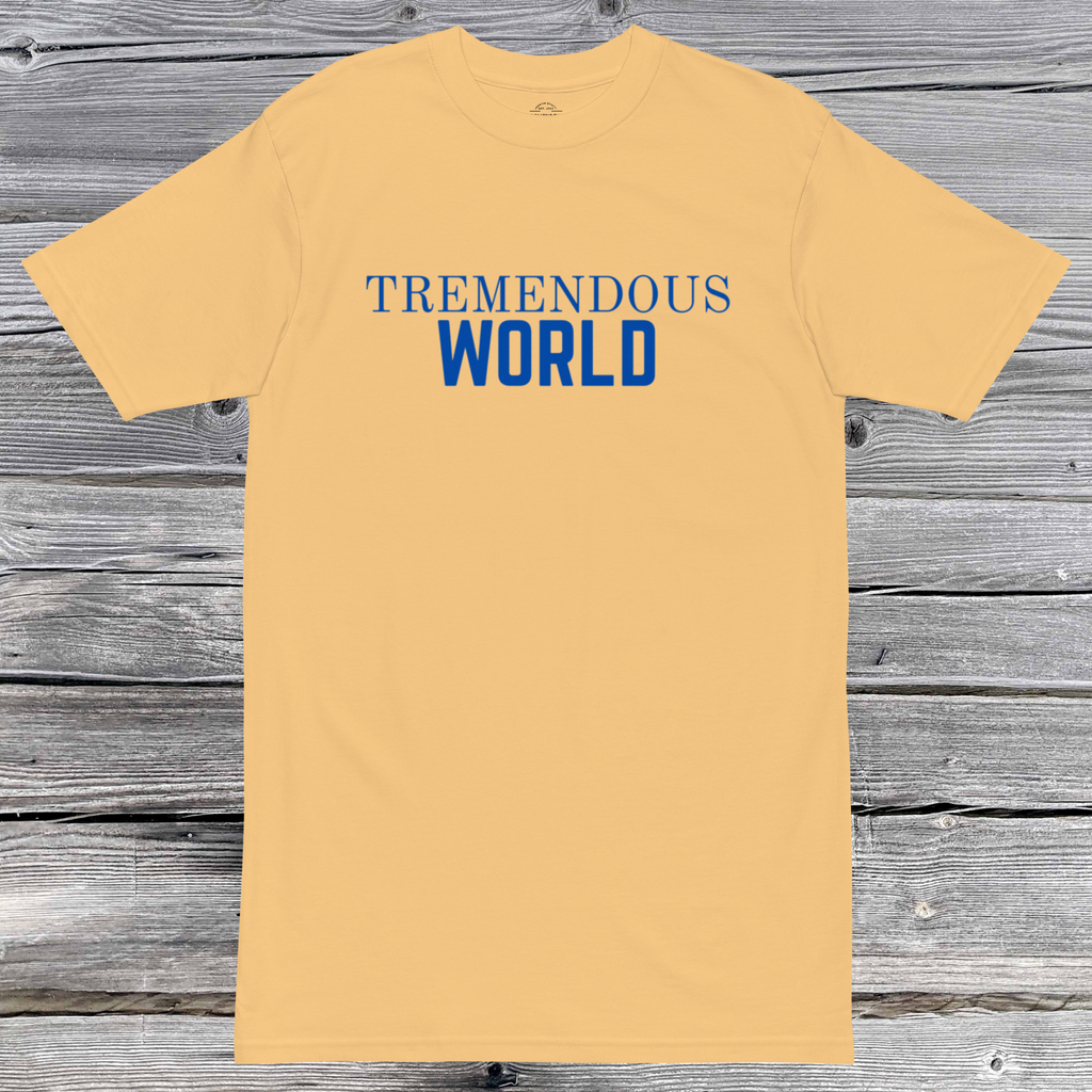 Core Collection Blue Text Premium Heavyweight Tee