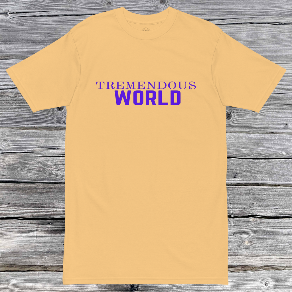 Core Collection Purple Text Premium Heavyweight Tee