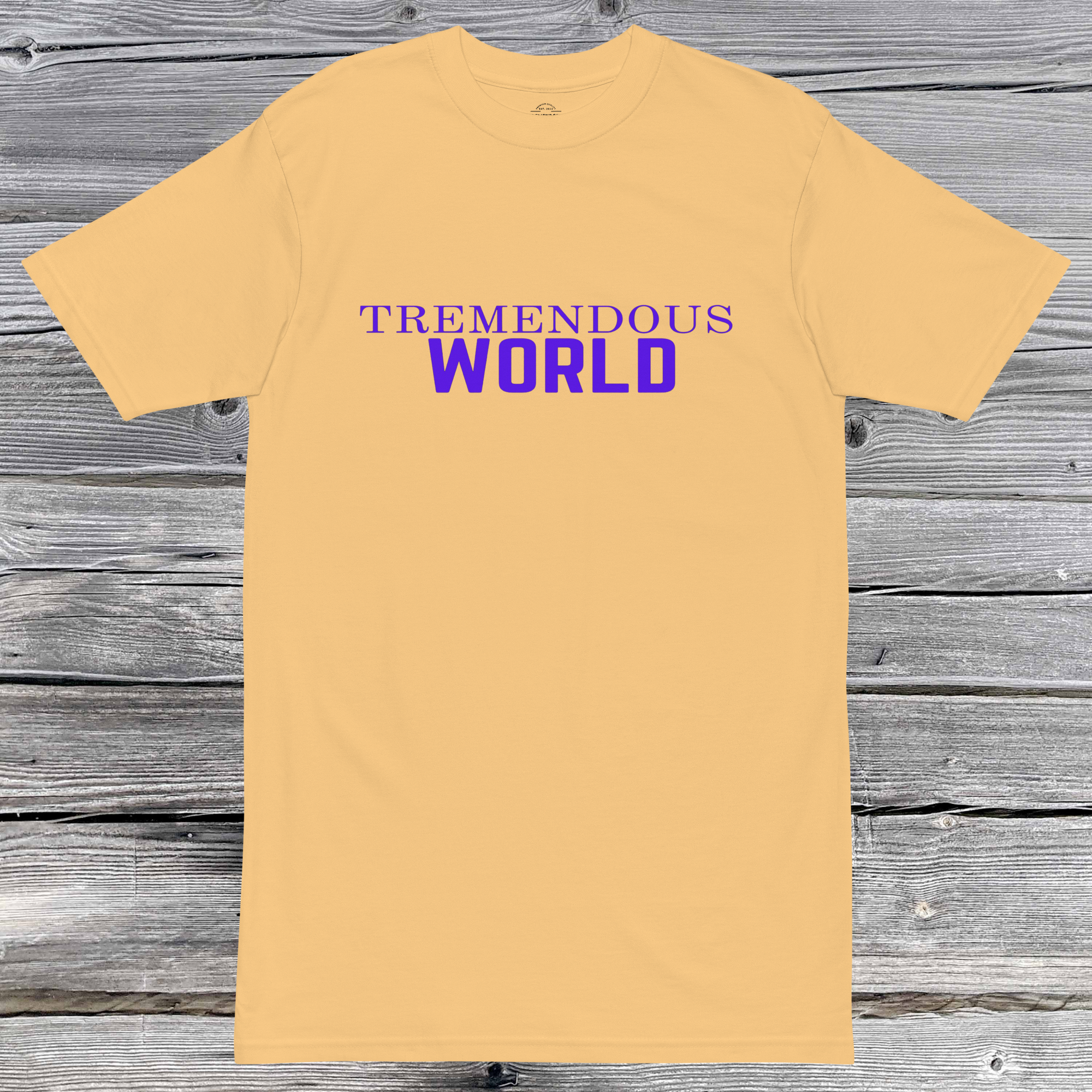 Core Collection Purple Text Premium Heavyweight Tee