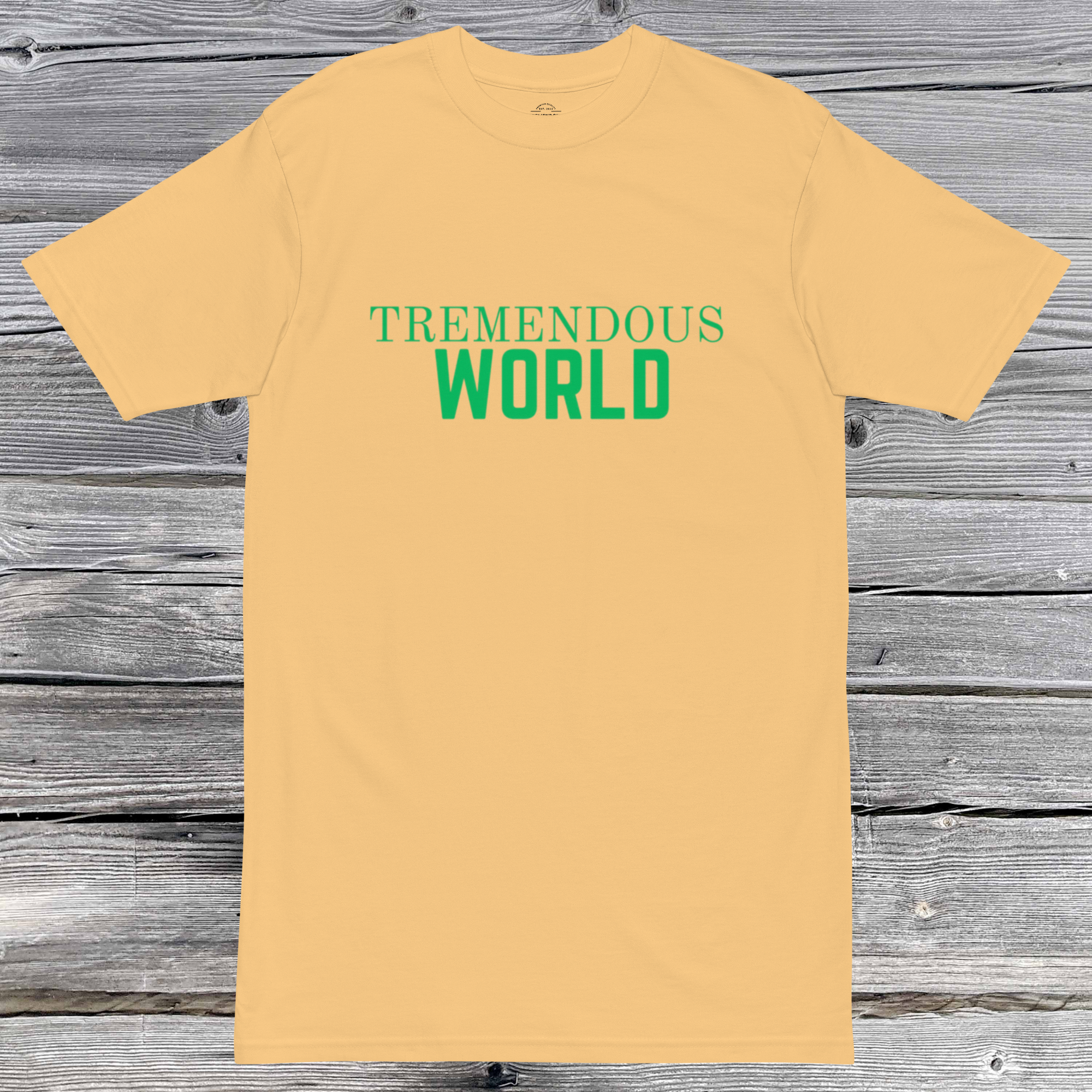 Core Collection Green Text Premium Heavyweight Tee
