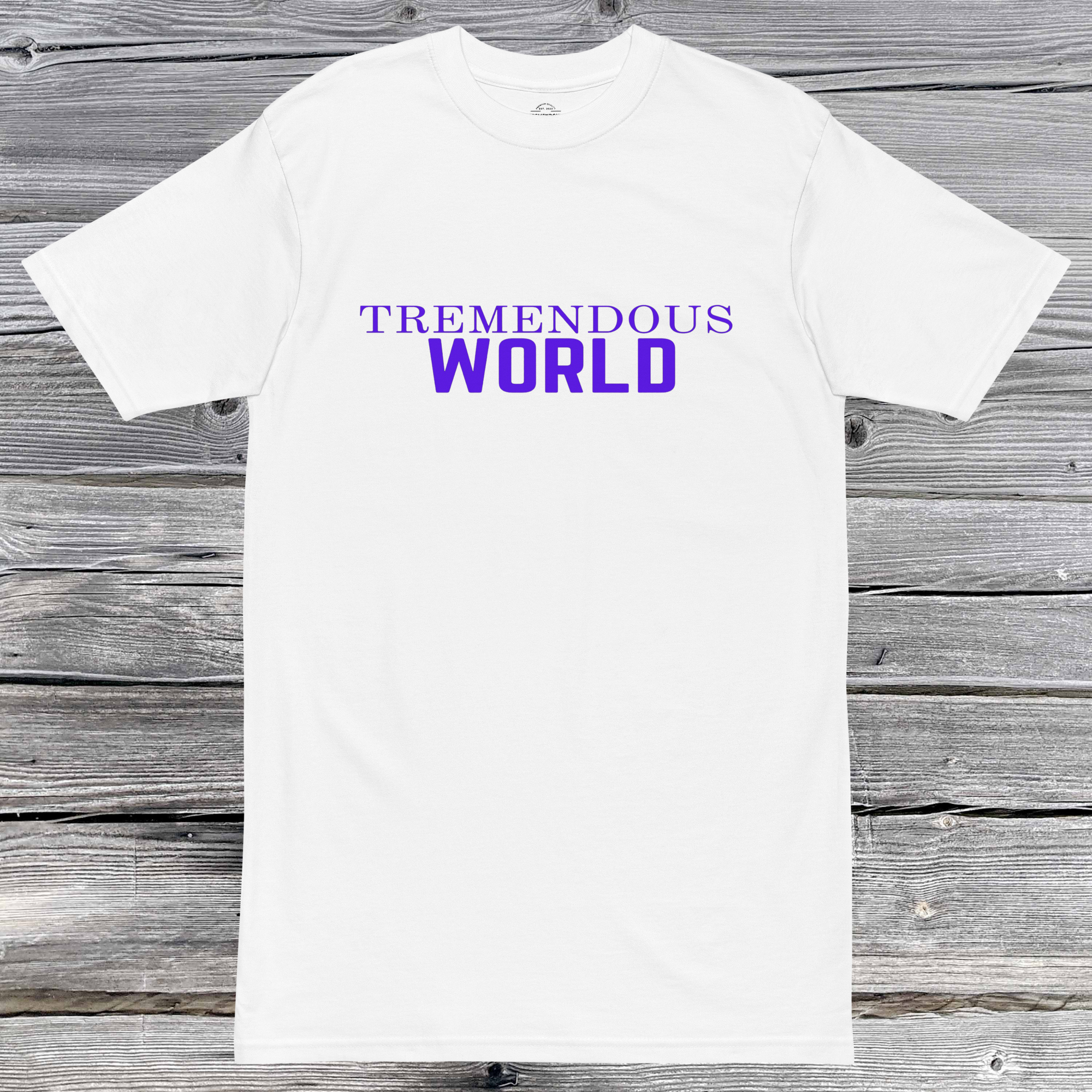 Core Collection Purple Text Premium Heavyweight Tee