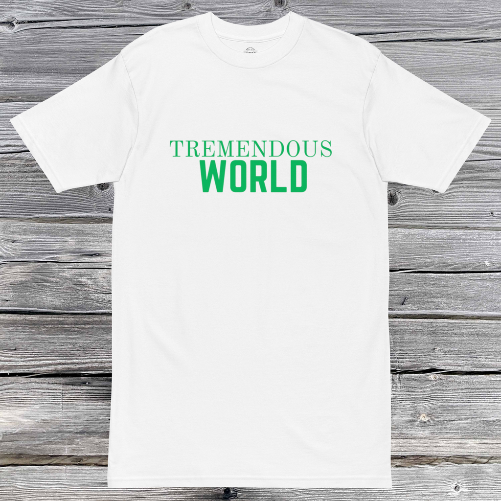 Core Collection Green Text Premium Heavyweight Tee