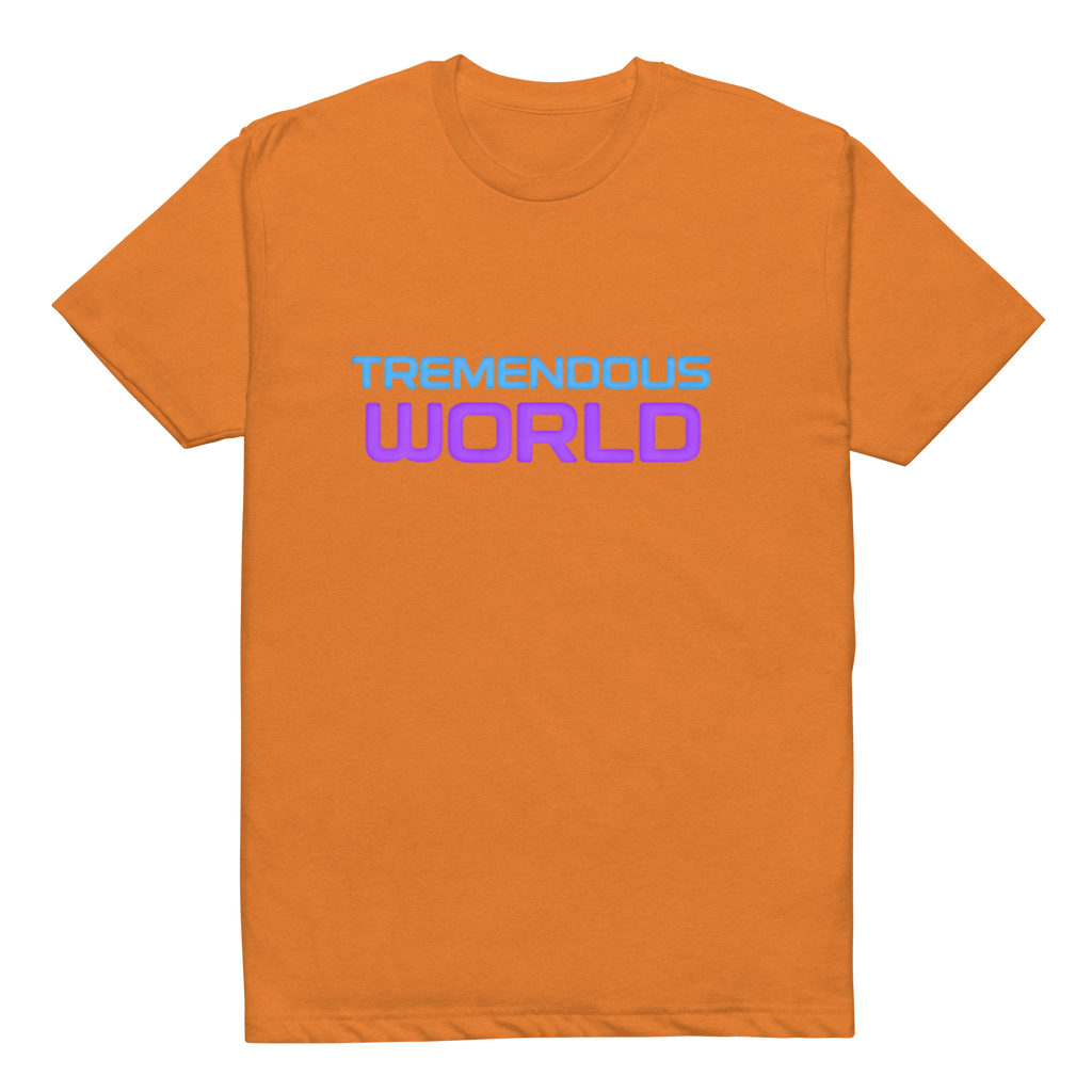 Tremendous World Techno Blue & Purple Text Tee