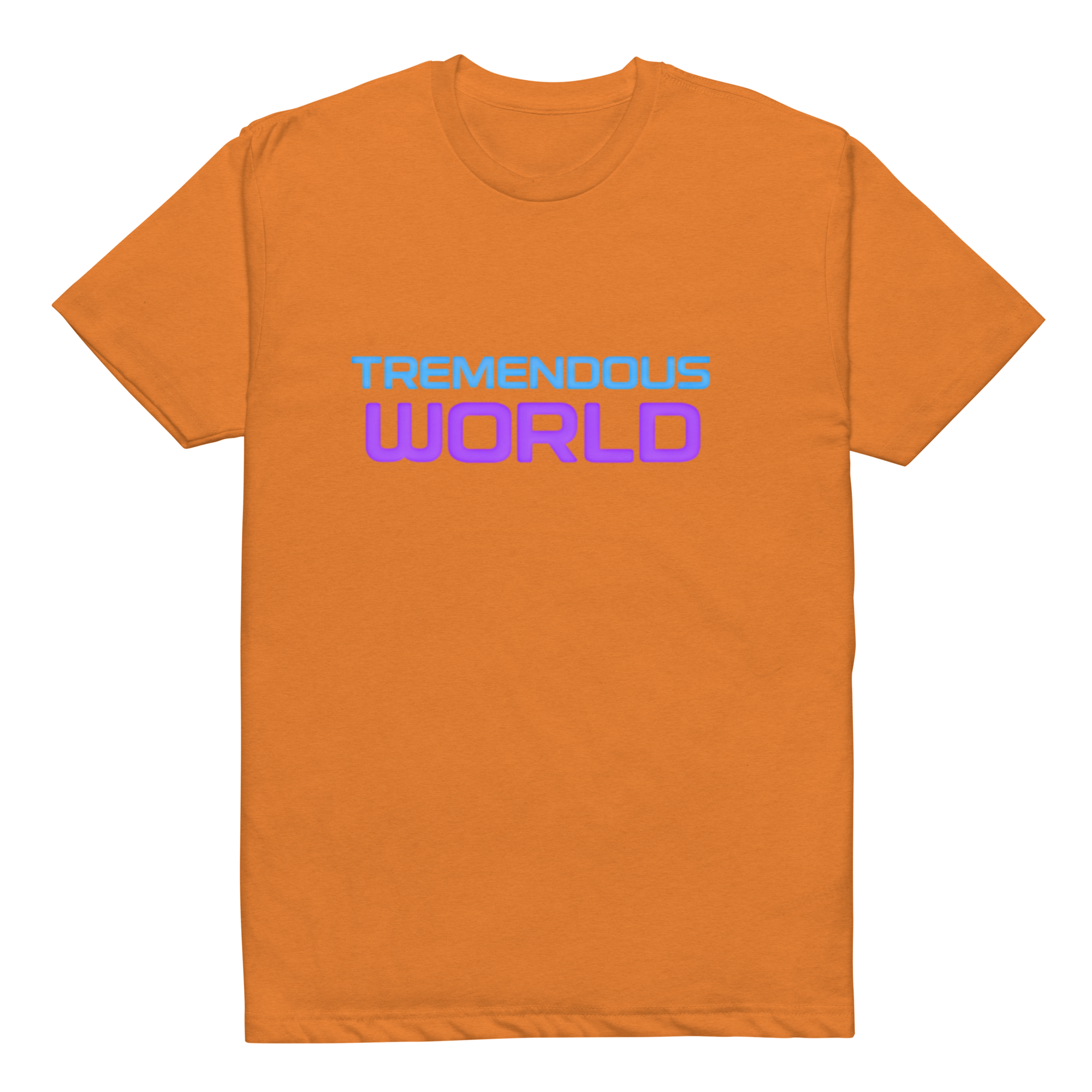 Tremendous World Techno Blue & Purple Text Tee