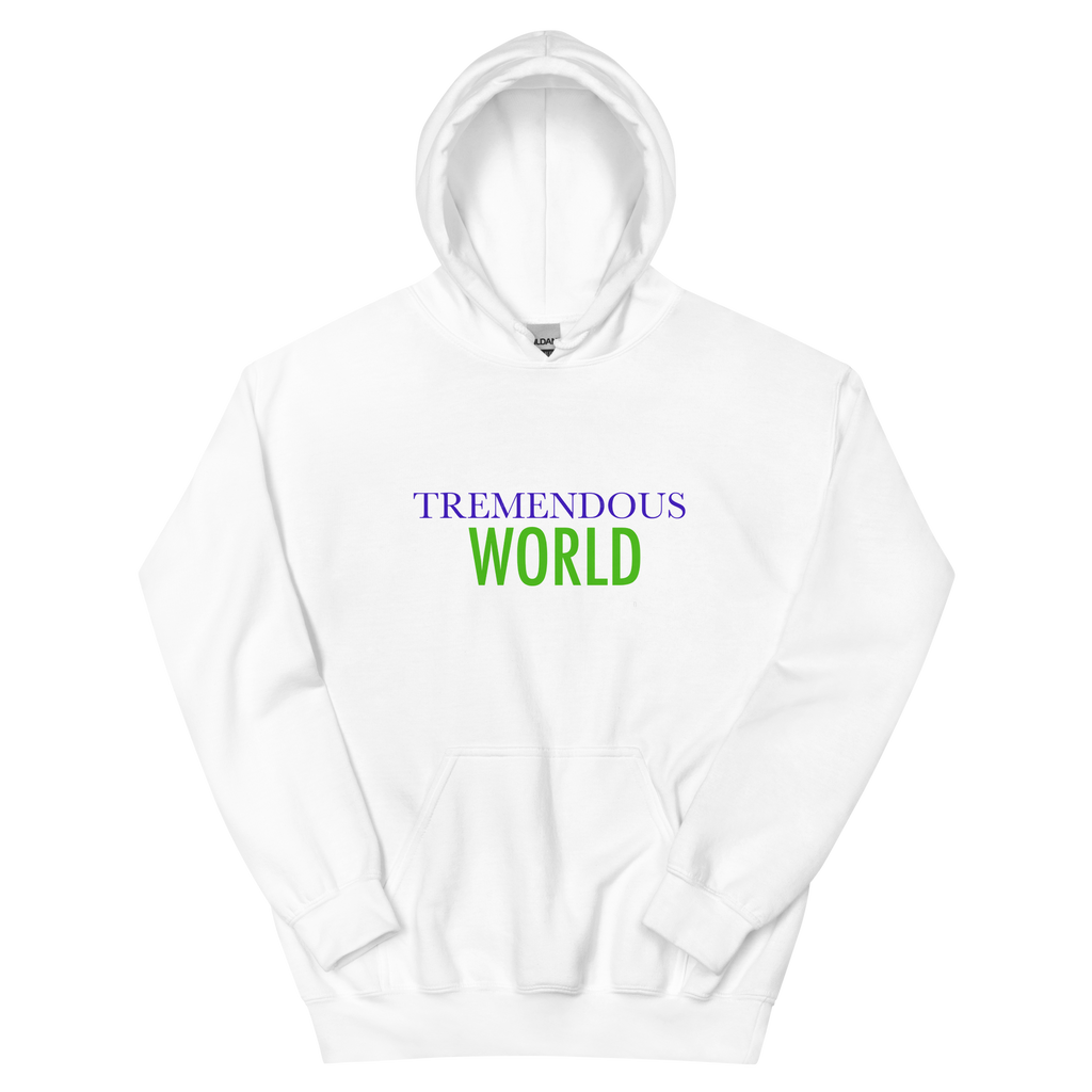 Tremendous World Core Collection Purple & Green Text Hoodie