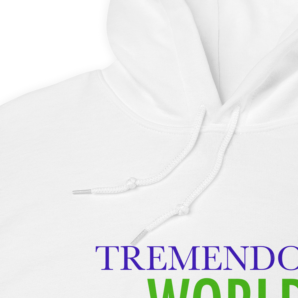 Tremendous World Core Collection Purple & Green Text Hoodie