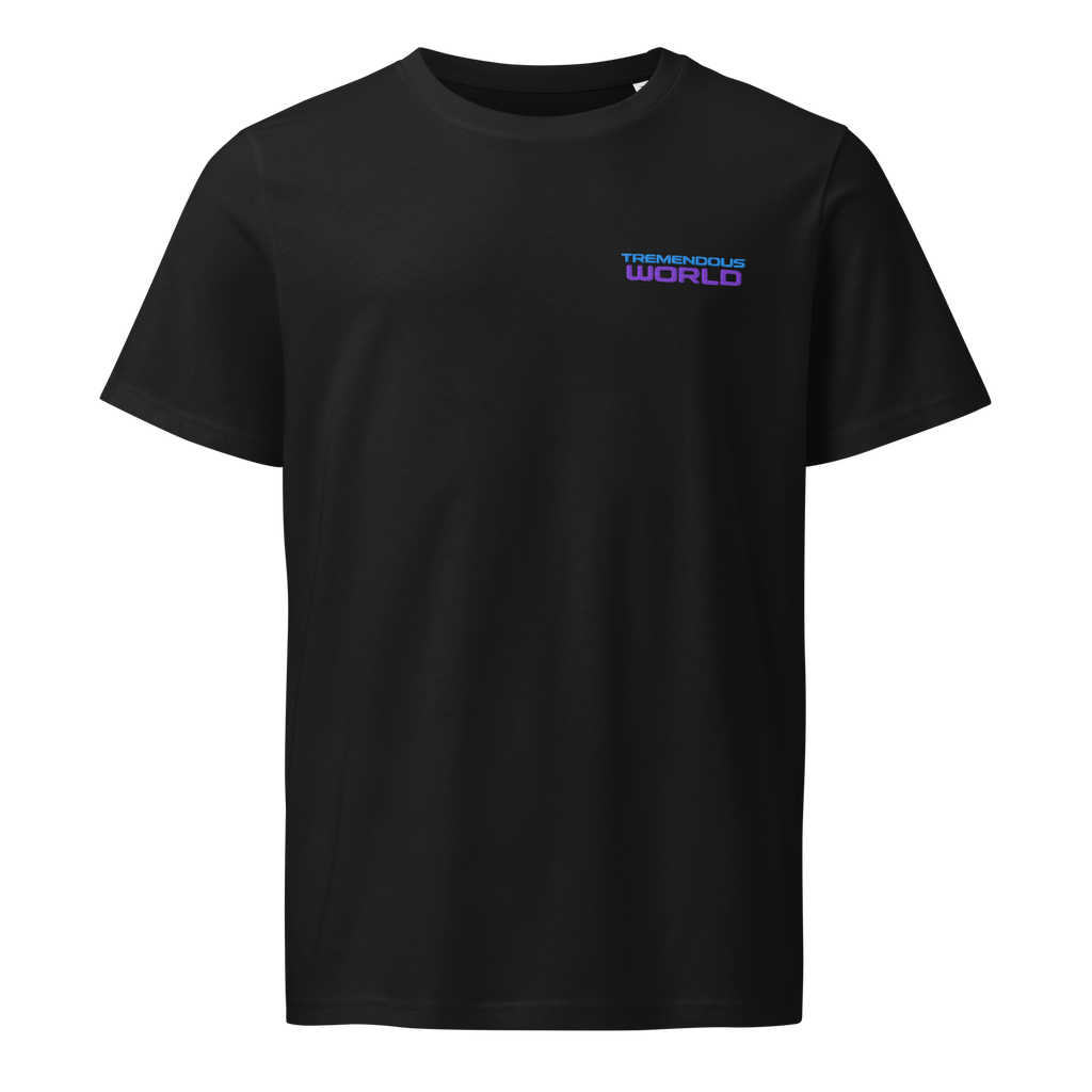 Tremendous World Techno Blue & Purple Embroidered Mid-light T-Shirt