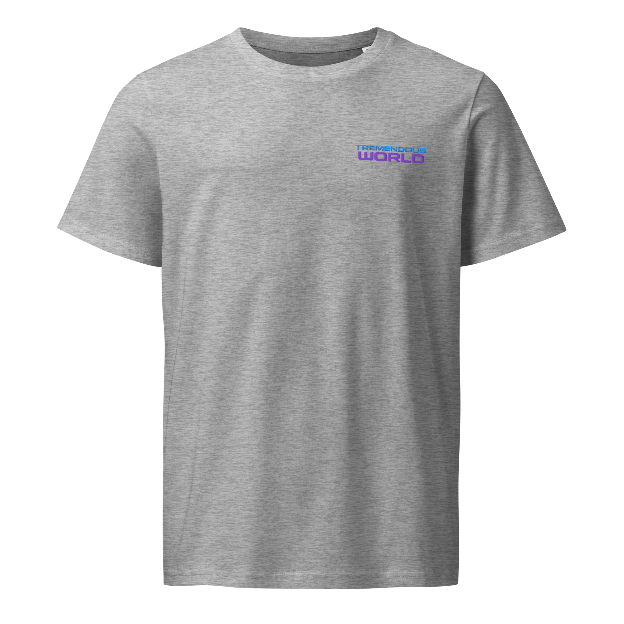 Tremendous World Techno Blue & Purple Embroidered Mid-light T-Shirt